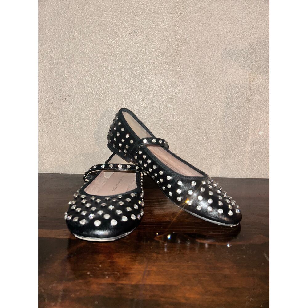 House of Harlow 1960 Ashley Rhinestone Studded Mary Jane Festival Ballet Flats